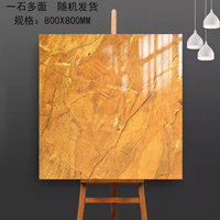 Carreaux de sol et de mur en céramique NeroMargiua, finition polie brillante, 60x60 800x800cm, design moderne, jaune, vert, bleu, rouge, pour salon, salle de bain