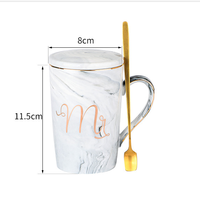 2025 anniversaire Valentine gobelet père fête des mères tasse cadeaux de mariage café marbrure tasses en céramique