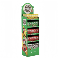 Support de présentation de collations personnalisé Ray, présentoirs pliables pour bonbons, présentoirs pour supermarchés, présentoirs pour barres chocolatées