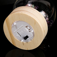 Bouteille à vœux en cristal naturel, arbre d'ange écologique, lampe artisanale, ornement créatif, cadeau de Noël pour le bureau, vente en gros