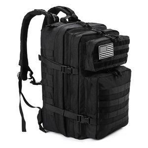 Sac à dos tactique unisexe 900D Oxford 45L, sac d'assaut 3 jours, grand sac à dos avec système Molle, fermeture éclair résistante à l'eau - Product Image 1