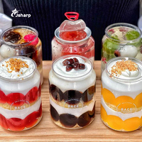 Boîtes transparentes personnalisées de haute qualité avec logo imprimé, jetables, 330 ml/500 ml, en PET, pour boissons froides, sodas