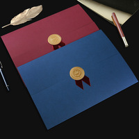 Impression personnalisée en gros A4 fichier porte-certificat feuille timbre papier diplôme couverture dossier pour l'obtention du diplôme