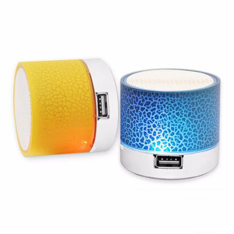 Hot Selling Mini Portable Mobile Phone Bluetooth Wireless Music Speaker With Colorful Led Light