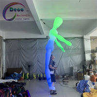 Marionnette gonflable LED lumineuse en forme d'homme bâton pour fêtes, boîtes de nuit, spectacles et événements
