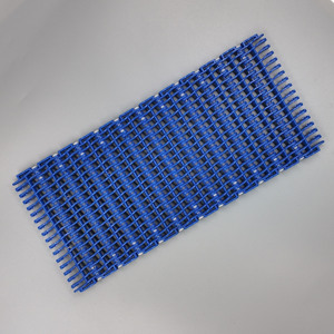 Nieuwe <span class=keywords><strong>PVC</strong></span> & PP modulaire kunststof gaas transportband voor restaurants & detailhandel, duurzaam, antibacterieel, food grade, vlakke bovenkant - Product Image 3