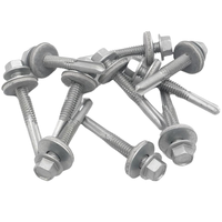 YIQUAN Flashings Factory Heavy-Duty Hexagon Head Self Drilling Screws (38mm/16mm) Unfinished Finish 16mm Washer for Metal
