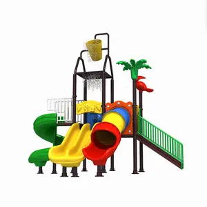 High quality kids play park plastic water slide equipment for swimming pool kids water park outdoor water playground