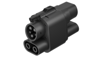 AiPower CCS2 à CCS1 Adaptateur de prise de convertisseur de véhicule électrique Adaptateur de chargeur portable 250A EV avec verrouillage de sécurité Accessoires EV