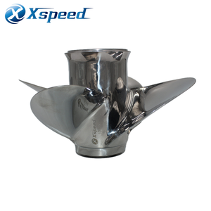 Hélice hors-bord de bateau en acier inoxydable à 4 pales Rotation L/R spéciale pour la mer profonde en acier inoxydable - Product Image 3