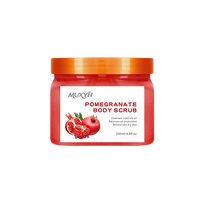 MUXYH 200ml Gommage Corporel Éclaircissant Marque Privée Rose Raisin Exfoliant Nettoyage Profond Peau Lisse Vente en Gros