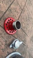 Rueda de Acero con Radios Cruzados en Dorado, Personalizada, de 13-26 Pulgadas, con Adaptador y Piezas de Desmontaje para Cadillac Fleetwood DeVille