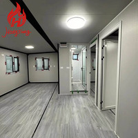 Casa Contenedor Plegable y Expandible de Acero Moderno, Ecológica, de 20 pies/40 pies, con 2/3 Dormitorios, para Sala de Estar o Supermercado