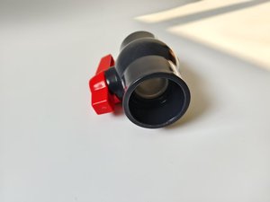 Katup bola kompak PVC 75mm 2,5 inci, katup kontrol Pvc bola oktagonal
