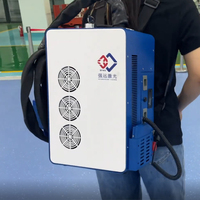 Mini máquina de limpieza láser de fibra portátil de 50w/100w/200w/300w para eliminación de óxido