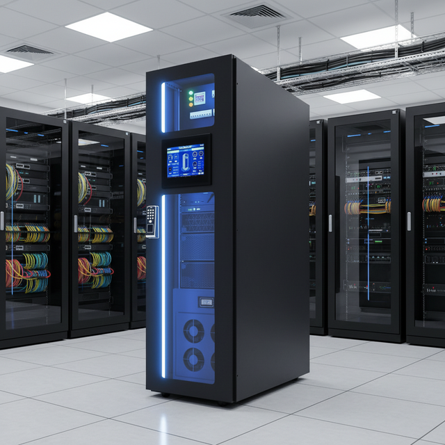 Advanced Intelligent Server Rack with Air Conditioner Smart Cooling System for Modular Data Centers and Enterprise Server Rooms