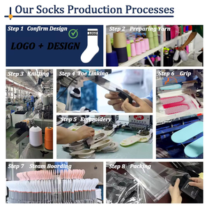 Chaussettes de Pilates personnalisées à bout ouvert, antidérapantes, respirantes, en tricot, pour le yoga et la barre, pour femmes, été - Product Image 6