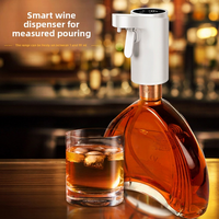 Nouveau Distributeur de Vin Intelligent à Induction Transfrontalier en Plastique, Verseur, Carafe et Aérateur Automatique à Commande Tactile, Rechargeable par USB