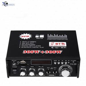 เครื่องขยายเสียงรถยนต์ระดับมืออาชีพ ระบบเสียงสเตอริโอ พร้อมบลูทูธ วิทยุ FM 2 แชนแนล สำหรับโฮมเธียเตอร์ ขนาดเล็ก - Product Image 2