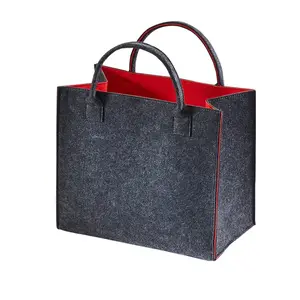 अनुकूलित पेशेवर पुन: प्रयोज्य किराना कस्टम रंगीन फेल्ट लैपटॉप बैग शॉपिंग टोट बैग