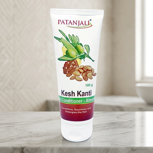 Acondicionador Capilar Patanjali Kesh Kanti de Almendras y Aceite de Oliva, 100 g – Para un Cabello Suave, Elástico y con Volumen - Product Image 2