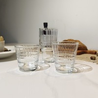 Vente en gros de tasses classiques en verre trempé de 260 ml, compatibles lave-vaisselle, empilables, sans pied, sans couvercle, pour la maison, les restaurants, les hôtels