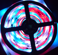 Courir rgbic 30/48/60D leds par mètre 5v 12v SMD 5050 Ws2811 WS2812 WS2815 Adressable Rgbw Rgb Led Bandes Lumineuses