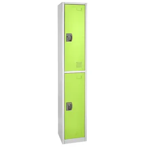 Металлический стальной шкафчик зеленого цвета
