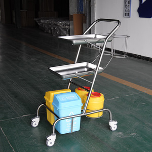 Xin Yuchen Medical Gas Cylinder <b>Trolley</b> All Stainless Steel 320x900mm Oxygen Cylinder Cart Transport Vehicle - Product Image 4