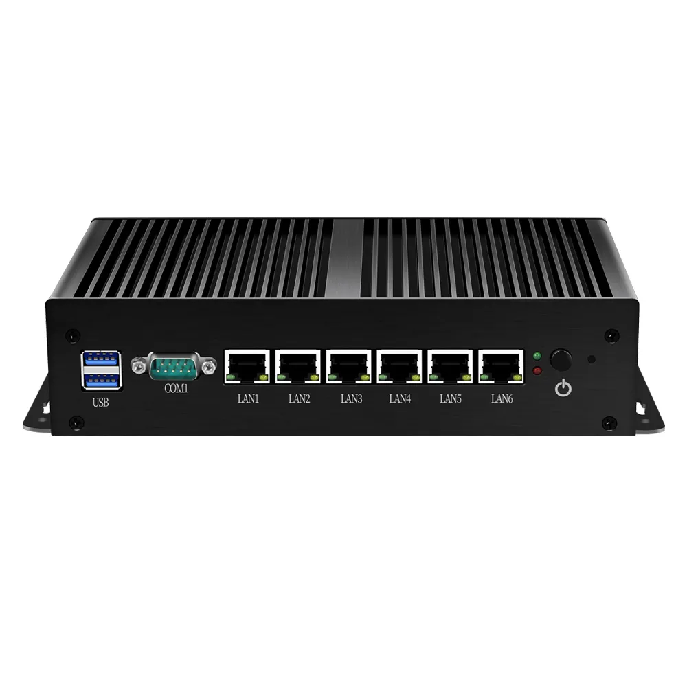 Güvenlik duvarı yönlendirici in-tel i3 6006U 7100U 3955U 4405U 6 Gigabit Ethernet RJ45 LAN Barebone sistemi Pfsense Mini bilgisayar masaüstü bilgisayar