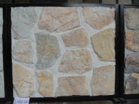 Dalle de pierre mince naturelle, à surface fendue traditionnelle, résistante aux acides, pour revêtement de façade murale d'hôtel