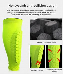 Protège-tibias de football respirants personnalisés de haute qualité, vente en gros d'usine, avec manchon de compression mollet en EVA et attelle de protection pour la jambe - Product Image 4