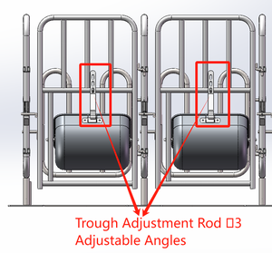 Nouvelle cage <span class=keywords><strong>de</strong></span> mise bas en acier galvanisé à chaud pour truies, modèle 2026, avec mangeoire automatique et chauffage pour élevage porcin - Product Image 3