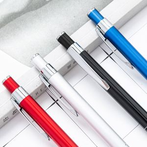 Wholesale Metal Press Rod Aluminum Multi-Color Ballpoint <b>Pen</b> With Custom Engraved Printable Logo for Stationery Gift - Product Image 3