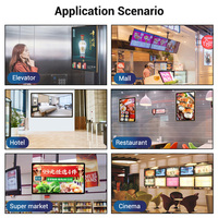 Moniteur TV intelligent Android portable 32 43 50 55 65 pouces à fixation murale, écran tactile LCD 4K HD, lecteurs publicitaires pour lieux publics