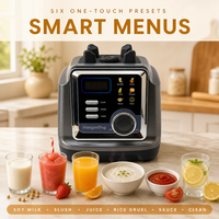 Blender de grande capacité 2,5 L, moteur puissant, pot sans BPA, lame en acier inoxydable, smoothie, broyage de glace, robot culinaire