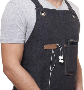 Wholesale Long Sleeve <strong>Personalised</strong> Bbq <strong>Aprons</strong> for Men, Customizable Vintage Jeans Barbeque <strong>Aprons</strong> for Restaurants - Product Image 5