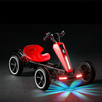 Kart électrique pour enfants style F1, kart pour enfants, voiture électrique à quatre roues, voiture télécommandée, jouet pour enfants de 2 à 4 ans, voiture avec lumières et musique