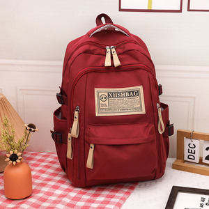 Hot Sale Large Capacity Lightweight Travel Daily School Usually <b>Backpack</b> Zipper Closure Letter Pattern Waterproof for Daily Use - Product Image 1