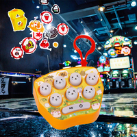 JXDBrand Mini Machine de jeu Whack-a-mole de poche en plastique, couleur macaron, jouet porte-clés, à partir de 14 ans