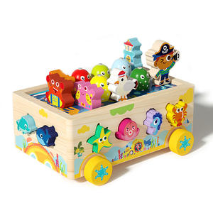 ของเล่นไม้เสริมพัฒนาการ มอนเตสซอรี่ รถฟาร์ม รถตกปลา รถดำน้ำ ของเล่นผจญภัย  ลดราคาพิเศษ - Product Image 1