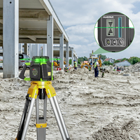 Niveau laser professionnel Huepar RL300HVG, outil de nivellement à 360 degrés, grande autonomie de la batterie, pour travaux de paysagisme et de construction en extérieur