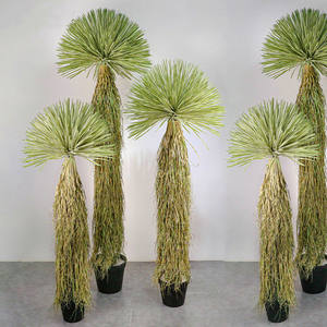 Plante artificielle en pot, décoration paysagère, plante verte décorative, type 'Straw Man Dragon Blood Tree', en matière souple - Product Image 1