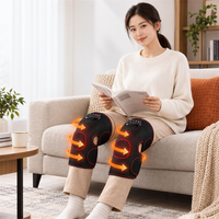 Chauffe-genou portable en graphène avec compression d'air et protection intégrée contre la surchauffe, minuterie d'arrêt automatique pour usage domestique, canapé ou lit