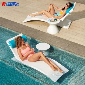 <span class=keywords><strong>Chaise</strong></span> longue de plage extérieure, <span class=keywords><strong>chaise</strong></span> longue en <span class=keywords><strong>plastique</strong></span> pour <span class=keywords><strong>piscine</strong></span> et hôtel, utilisable dans l'eau - Product Image 2