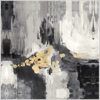 Toile murale encadrée abstraite personnalisable, impressions et peintures originales semi-manuelles pour une décoration intérieure élégante et moderne
