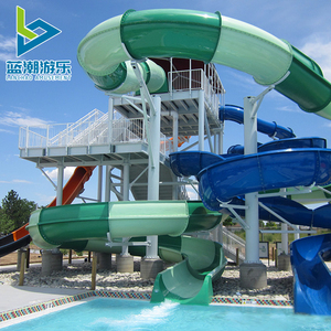 Attrezzature da gioco in fibra di vetro parco piscina Slide grande piscina scivolo altre attrezzature da gioco d'acqua - Product Image 5