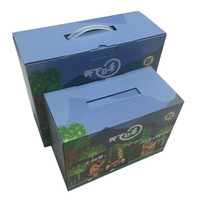 Boîte à fruits carrée rigide en carton ondulé recyclé écologique, gaufrage, impression de logo personnalisé, marque HAIXING, agriculture chinoise