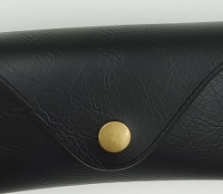 กล่องใส่แว่นตาหนัง PU คุณภาพสูง แบบสั่งทำพิเศษ ทรงสี่เหลี่ยมผืนผ้า ลายทางสีดำ นุ่ม แข็งปานกลาง พกพาสะดวก ป้องกันแสงสีฟ้า - Product Image 5