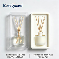 Emballage personnalisé en blister pour cire fondante, support en plastique transparent pour bougies, insert à cavités, vente en gros